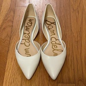 Brand new leather white Rodney flats by Sam Edelman